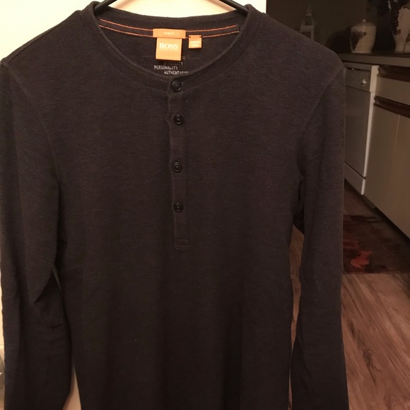 boss henley shirt